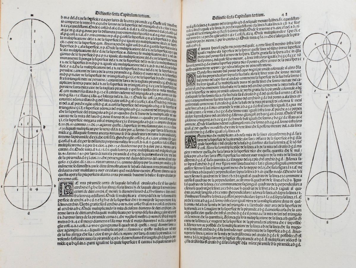 Luca Pacioli - Suma de Arithmetica Geometria Proportioni & Proportionalita, Prima edizione, Venez...