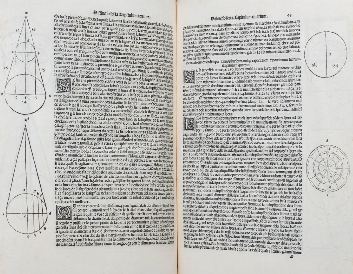 Luca Pacioli - Suma de Arithmetica Geometria Proportioni & Proportionalita, Prima edizione, Venez...