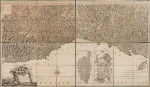 Carta topografica degli stati della Repubblica di Genova secondo l'originale del famoso Chaffrion, con molte aumentazioni e correzioni