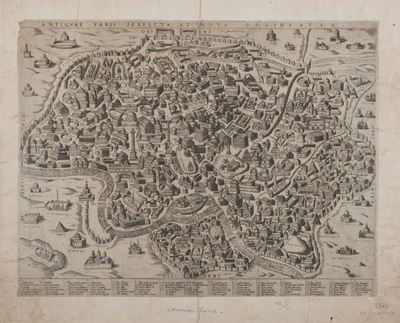 Brambilla, Antiquae urbis perfecta et nova delineatio, acquaforte e bulino