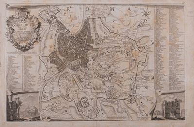 Nolli, Urbis Ichnographiam a Leonardo Bufalino, acquaforte del 1748