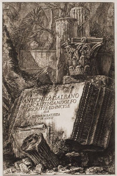 Piranesi, Antichità d'Albano e di Castel Gandolfo con 40 tavole