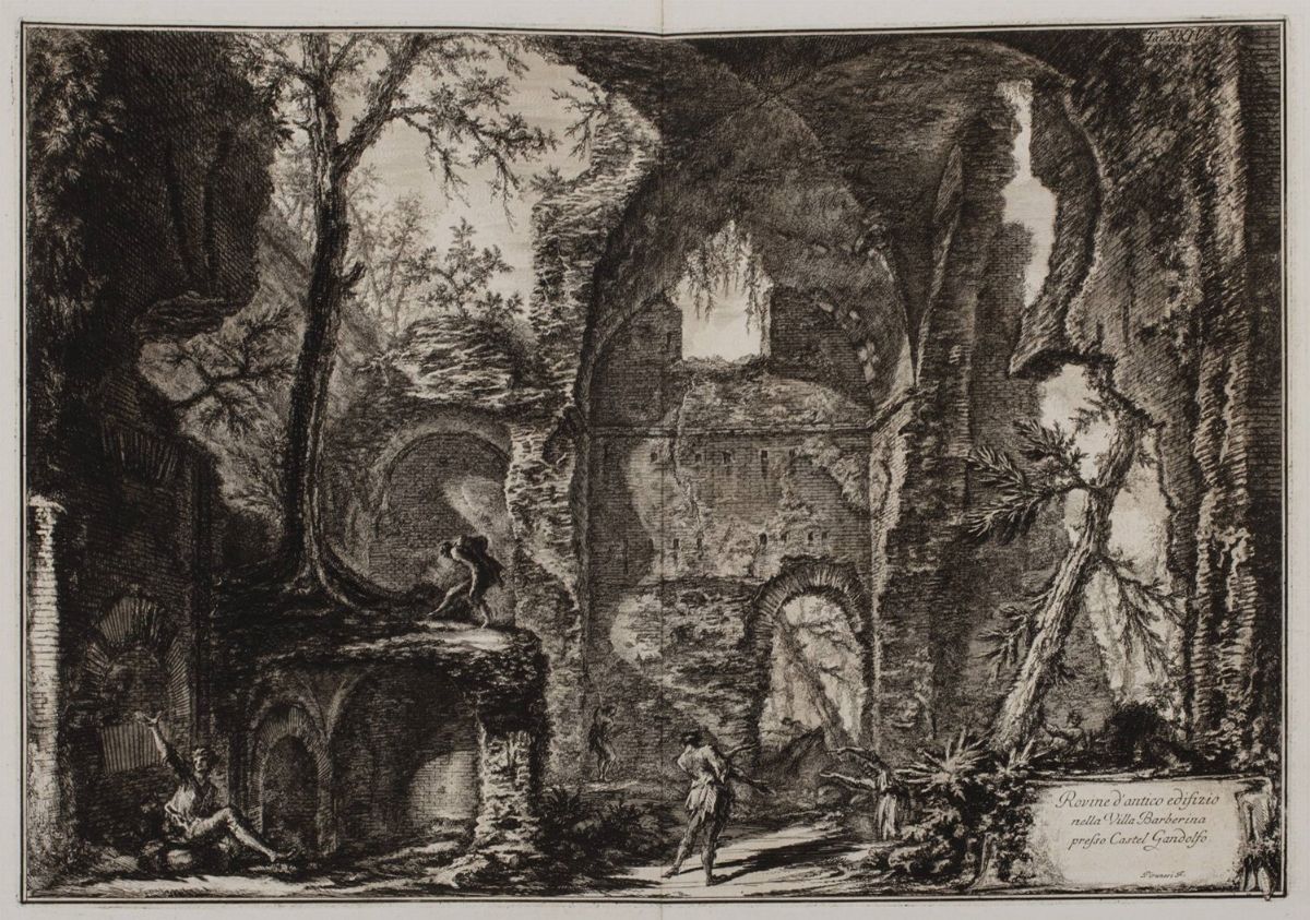 Roma - Piranesi, Giovanni Battista - Piranesi, Antichità d'Albano e di Castel Gandolfo con 40 tav...