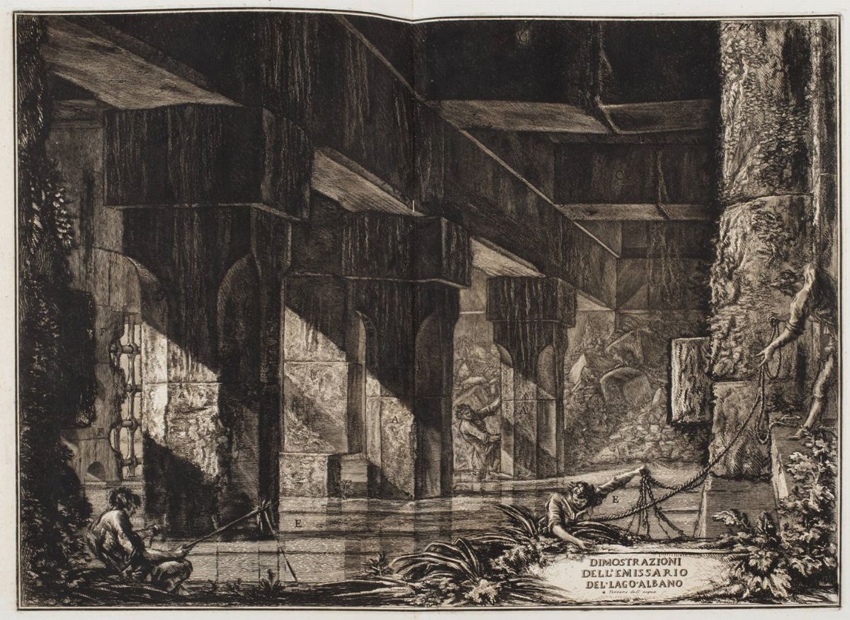 Roma - Piranesi, Giovanni Battista - Piranesi, Antichità d'Albano e di Castel Gandolfo con 40 tav...