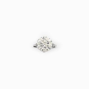  - ANELLO SOLITARIO IN PLATINO E DIAMANTE C