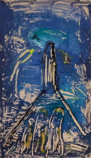 Fantascienza con montagna odorosa