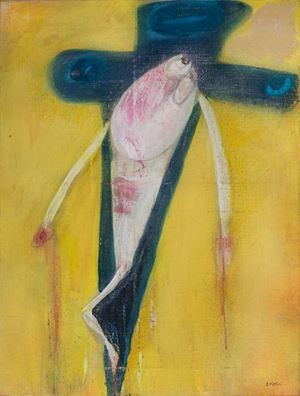 Crucified self-portrait