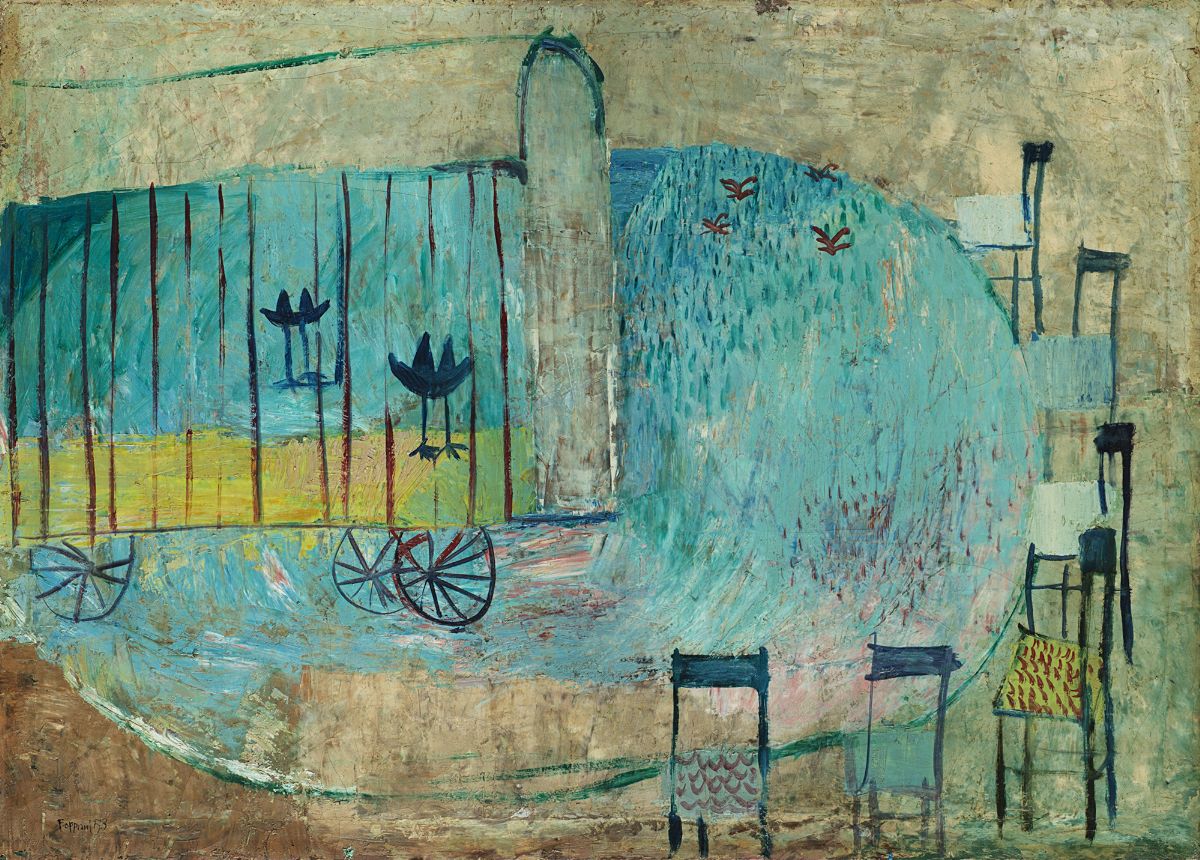 Gustavo Foppiani - Senza titolo (1953), olio su tela