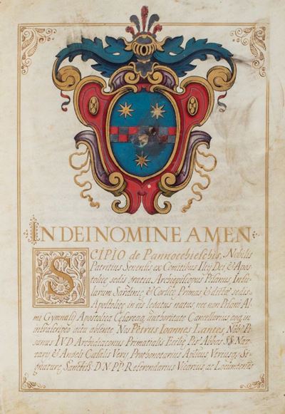 Diploma di Laurea in Filosofia e Medicina, Pisa 1641