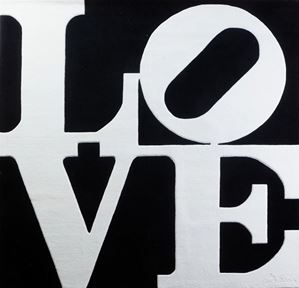 Chosen love - White on black