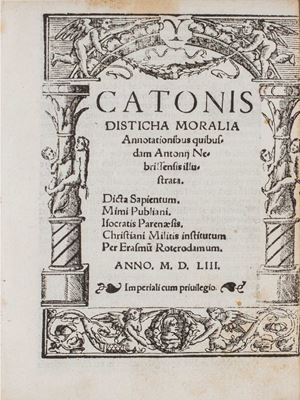 Catonis Disticha moralia