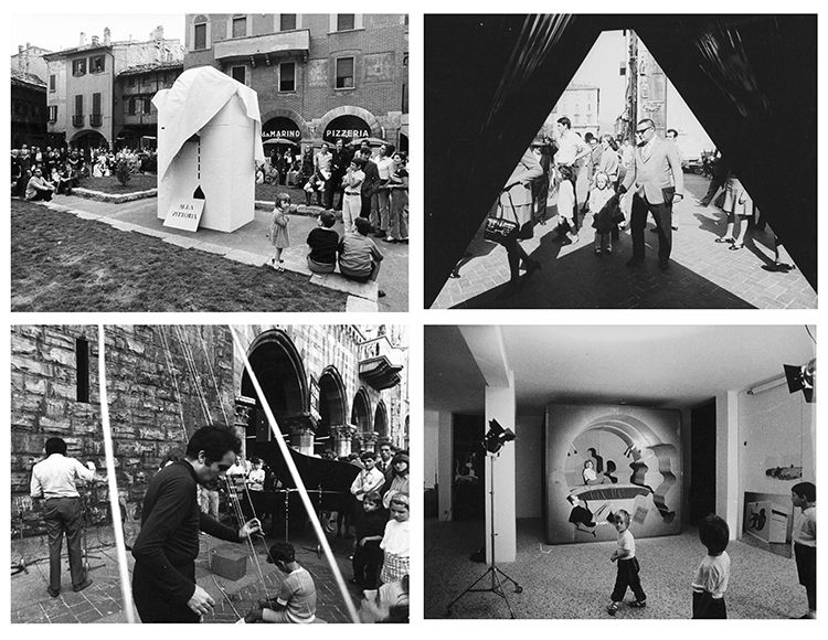 Ugo Mulas - Campo urbano - Interventi estetici nella dimensione collettiva urbana, 1969, 4 stampe...