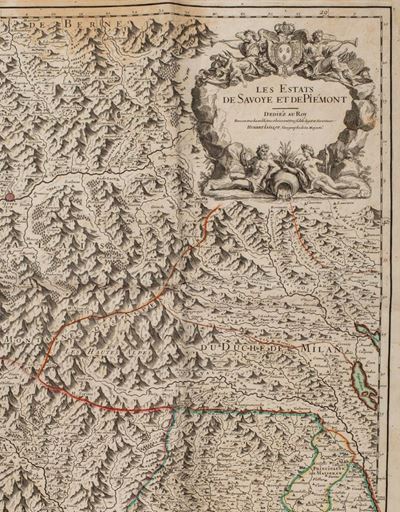 Les Estats de Savoye et de Piemont, carta incisa, Parigi 1706