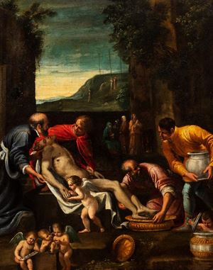 The entombment of Christ