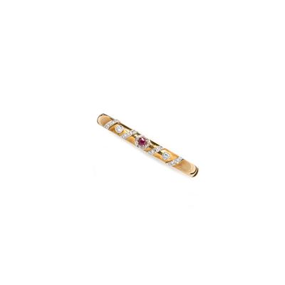 Bracciale Rigido in Oro,rubino e Diamant