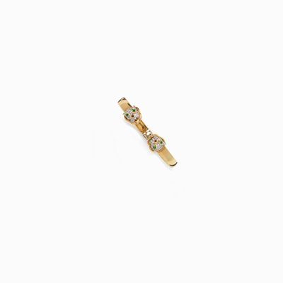 Bracciale in Oro a Due Teste di Pantera
