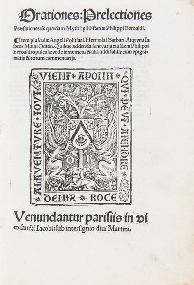 Orationes prelectiones et prefationes et quaedam mithice historiae
