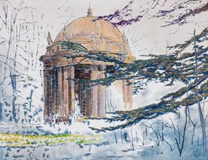 The temple in the park