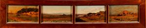 Four panorama of the Campagna Romana