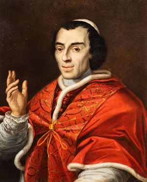 Portrait of the Pope Pius VII, born Barnaba Niccolò Maria Luigi Chiaramonti, head of the Catholic Church from 1800 to 1823
