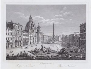 Nuova raccolta di n. 50 principali vedute di Roma e suoi contorni [...]