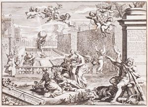 Li giardini di Roma con le loro piante alzate [...]. Nuovamente dati alle stampe con direttione, e cura di di Giov. Giacomo de Rossi