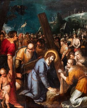 Christ on the Way to Calvary with Veronica