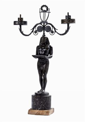 Candlestick in Retour d'Egypte style