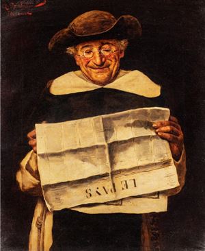 The newspaper reading