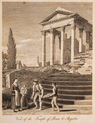 Rome in its ancient grandeur displayed in a series of engravings presenting the architectural ant...