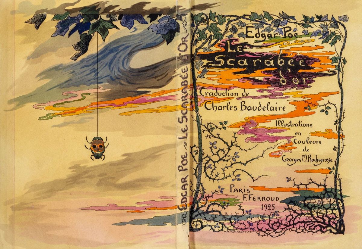 Edgar Allan Poe - Le Scarabee d'or. Traduction de Charles Baudelaire, libro d'artista 1926