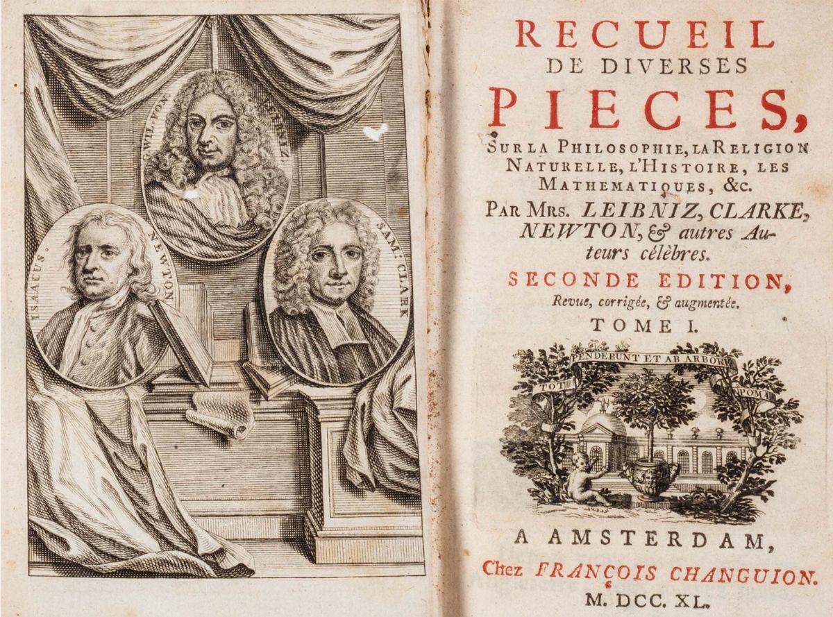 Pierre Desmaizeaux - Miscellanea di scritti con corrispondenza tra Leibniz e Conti