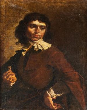 Ritratto di gentiluomo che offre un anello