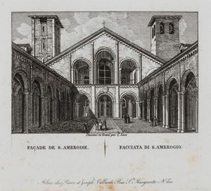 Milano - Raccolta di vedute di Milano, Pavia, Como e Svizzera