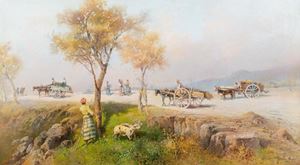 Sunny road near Sorrento