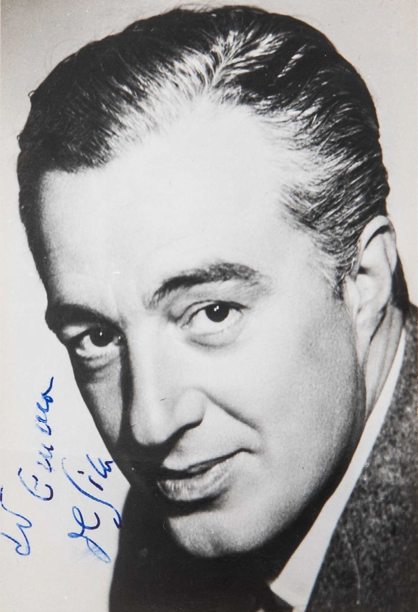 Marcello Mastroianni e altri attori italiani, Cartoline e fotografie autografate (1900)