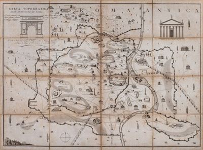 Carta topografica delle antichità di Roma, 1805