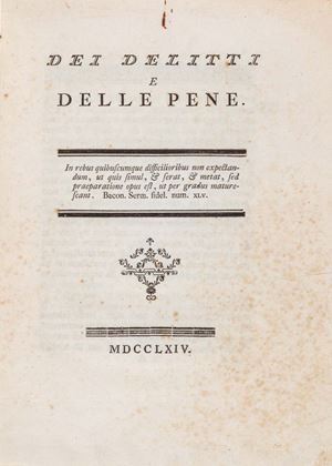 Dei delitti e delle pene