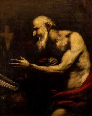 Saint Jerome in meditation