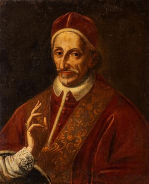 Portrait of the Pope Innocent XI, born Benedetto Odescalchi, head of the Catholic Church from 1676 to 1689