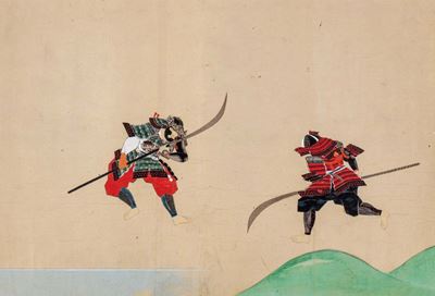 Dipinti su carta a colori, Scuola Tosa, periodo Edo