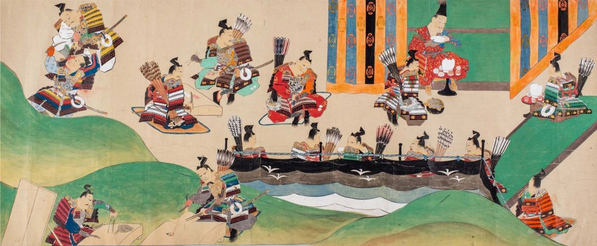 Giappone - Dipinti su carta a colori, Scuola Tosa, periodo Edo