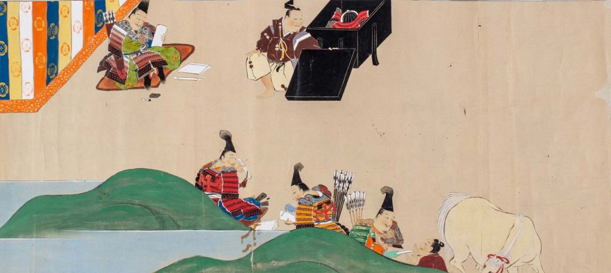 Giappone - Dipinti su carta a colori, Scuola Tosa, periodo Edo