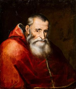 Portrait of the Pope Paul III, born Alessandro Farnese, head of the Catholic Church from 1534 to 1549