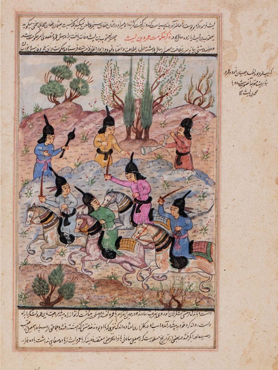 India - Persia - Due miniature su carta del XVIII secolo