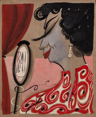 Katyna Ranieri - Disegno originale con china e acquerello