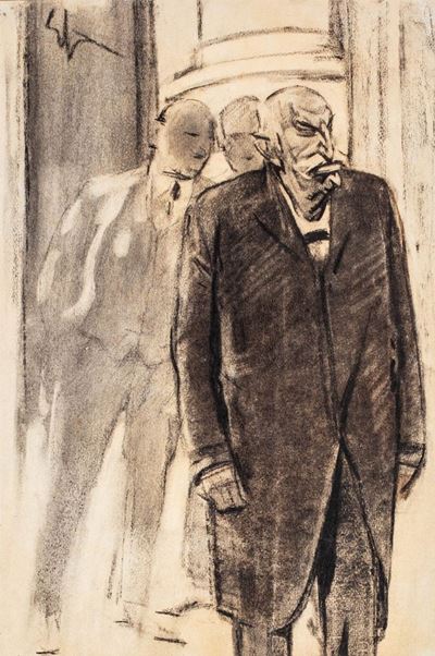 Ritratto di Giovanni Giolitti, disegno a carboncino