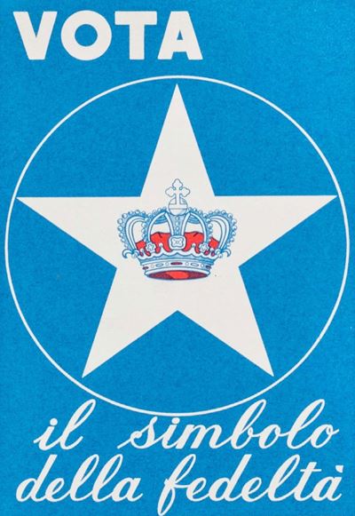 Materiale propagandistico del XX secolo, 'Repubblica o Monarchia'