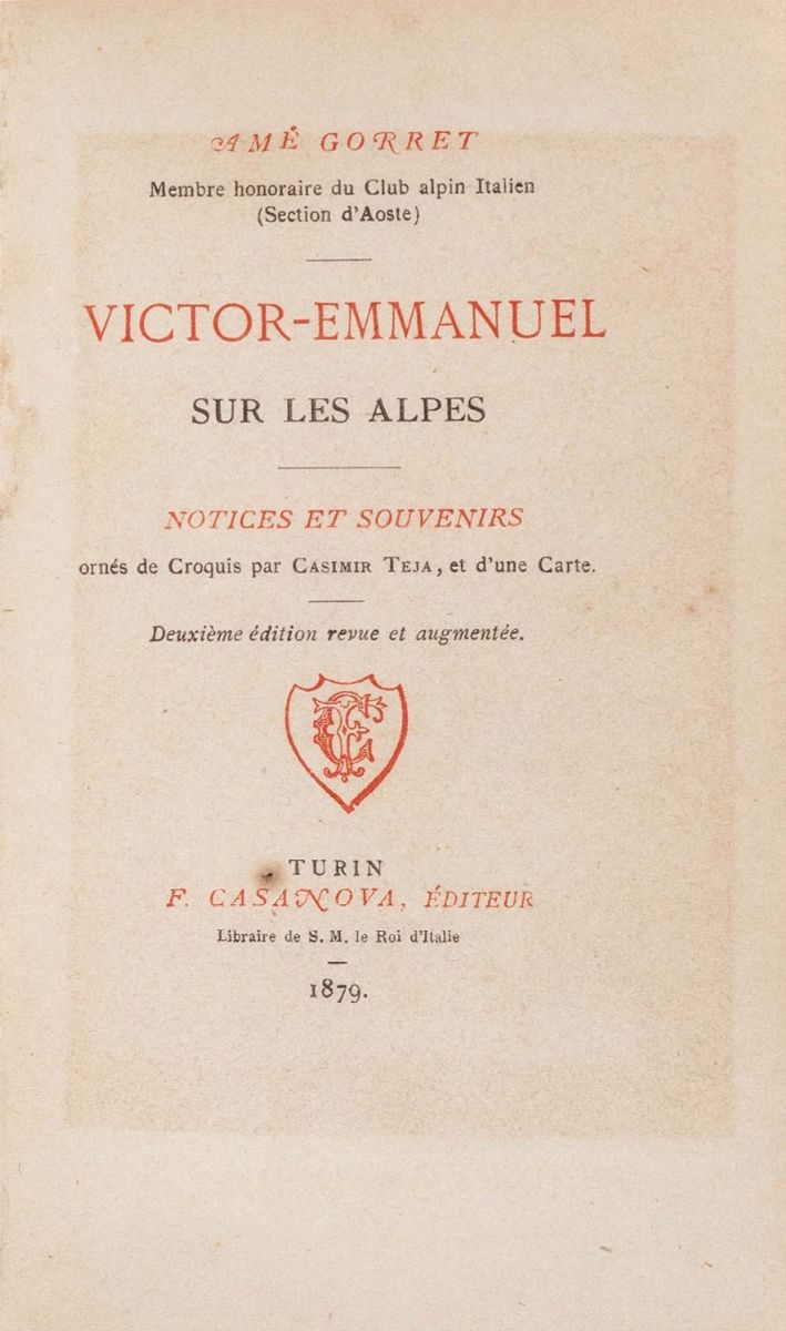 Victor-emmanuel Sur Les Alpes