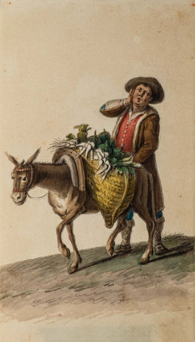 Saverio della Gatta - Costumi del Regno delle Due Sicilie, 1800, 47 gouaches